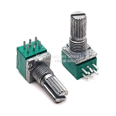 5PCS RK097G Dual 6 Pin B1K B2K B5K B10K B20K B50K B100K B200K B500K Blume Welle 15mm Audio Image