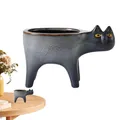 Pot de fleur en céramique en forme de chat mignon pots de jardin jardinière succulente conteneur
