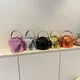 Luxuriöse glänzende Lack ledertasche Wolken tasche für Frauen Hobos Retro Umhängetasche kleine Handy