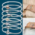 Bijoux Pandora en argent 925 pour femme bracelet de bricolage original charmant cadeau pour