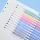 Ensemble de stylos gel colorés Kawaii bleu stylo à bille pour journal fournitures scolaires
