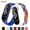 Bracelet en nylon tressé à boucle solo pour Xiaomi Mi Band bracelet bracelet 6 3 4 5 6 7