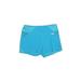 Avia Athletic Shorts: Teal Print Activewear - Women's Size Large