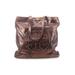 Tory Burch Leather Tote Bag: Embossed Brown Solid Bags