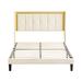 George Oliver Joacimah Platform Bed Upholstered/Metal in Gray/White | Queen | Wayfair D7896DF9C1624C459A48C7B1751AE928