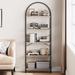 Latitude Run® Grimbly Etagere Bookcase in Gray | 70.87 H x 23.62 W x 11.02 D in | Wayfair 66BE88372E8A4ED6A330C38B36D122E7