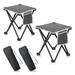 Arlmont & Co. Shawni Folding Camping Stool in Gray | 14 H x 12.5 W x 12.5 D in | Wayfair 240F82B5E06744999A8F54CAB2F1FB6B