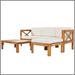 Latitude Run® Modern Patio Wood 5-Piece Sectional Sofa Seating Group Set | Wayfair 4E8A17E8D0E9407F8B82A06E4F02743E