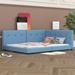 Latitude Run® Upholstered Size Tufted Platform Bed in Blue | Full | Wayfair 686FD886D3ED43FE8888289B66EED600