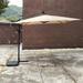 Latitude Run® Jakiem 98.4" Lighted Market Umbrella w/ Crank Lift Counter Weights Included in Brown | 98.4 H x 98.4 W x 98.4 D in | Wayfair