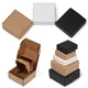 10Pcs/Lot 9sizes Small Kraft Paper Box Brown Cardboard Handmade Soap Box White Craft Paper Gift Box