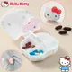 4 Grids Hello Kitty Organizer Container for Tablets Travel Pill Box Portable Small Box for Tablets