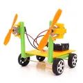 EUDAX Wind Power Car DIY Electronic Kit Technology Science Toys Baby Child Educational Wind-powered