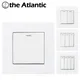 1 2 3 4 Gang Light Switch Rocker Switch Lamp Light Power Wall Switch white Plastic Panel 16A