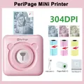 304dpi PeriPage A6 Portable Mini Thermal Label Photo Pocket Printer Self-adhesive Labels Printer For