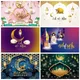 Eid al Adha Background Photography Ramadan Kareem Islamic Mosque Lamp Moon Sheep Background