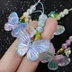 Acrylic Butterfly Pendant Phone Chain Strap for IPhone Samsung Huawei Keychain Headset Case