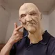 Realistic Old Man Face Mask Cosplay Props Scary Full Head Mask Party Supplies Scary Grandpa