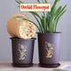 Orchid special flower pot porcelain-like rigid plastic breathable deep high black plastic orchid