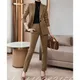 Women's Slim Fit Suit Sets Office Blazer And Pants Spring Autumn Women Pantsuit 2 Piece For Formal