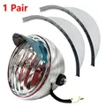 1 pair Motorcycle Accessories 5.2" Headlight Visor Passing Lamp Visor For Yamaha Honda Suzuki