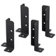 4 Pcs Picket Fence Deck Post Base Cover Bracket Support Anchor Railing Iron Kit