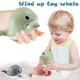 Baby Kids Shower Water Play Toys Solid Color Whale Cartoon Animal Floating Wind Up Toys For Toddle