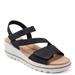 Easy Spirit Shirley - Womens 8.5 Black Sandal Medium