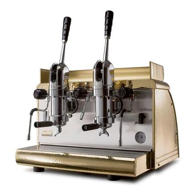 Victoria Arduino ATHENA LEVA LEVER 2GR Manual Commercial Espresso Machine w/ (2) Groups & 15.2 liter Boiler - 208-240v, Copper