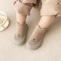 Cute Cartoon Comfortable Slip On Sock Shoes For Baby Girls, Breathable Non Slip Walking Shoes For Indoor Outdoor, All Seasons