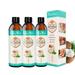 PURJKPU 3Pack Coconut Pulling Oil (8 Fl.Oz) Mouthwash Mint Oil Pulling with Tongue Scraper Coconut Oil Pulling for Teeth Whitening Fresh Breath and Healthier Gum