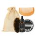 4Pcs Set Men Beard Care 60g Beard Moisturizing Balm 30g Beard Oil Comb Brush