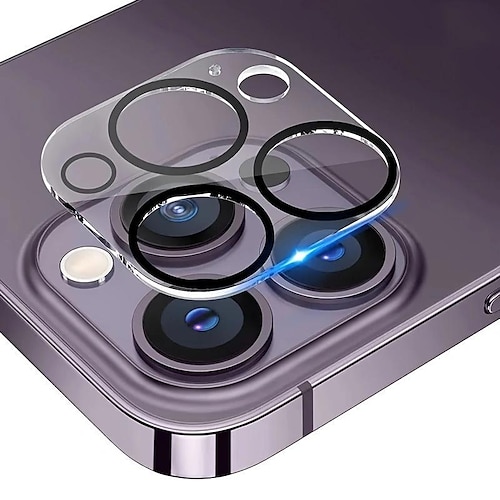 2 Stück Kamera Schutzfolie Für Apple iPhone 16 iPhone 15 Pro Max Plus iPhone 14 13 12 11 Pro Max Plus Mini SE Gehärtetes Glas 9H Härte Anti-Blasen Anti-Fingerprint High Definition (HD Image