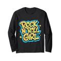 Rock n Roll Girl 50er Jahre Rock n Roll Mädchen Outfit Musik V5 Langarmshirt