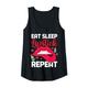 Damen Lippenstift Rot Beauty Kosmetik Lippen Make Up Tank Top