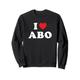 Abo Name Geschenk, I Love Abo, Heart Abo Sweatshirt