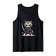 Samurai-Katze, japanische Katze mit Samurai-Schwert Tank Top