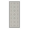 Tapis de couloir intérieur extérieur noir 80 x 200