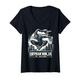 Damen Urban Ninja In Action Parkour Gifts Lustige Grafik-T-Shirts T-Shirt mit V-Ausschnitt