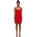 Red 4g Guipure Dress