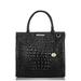 Caroline Croc Embossed Leather Satchel