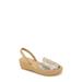 Fine Glass Foil Laser Wedge Sandal