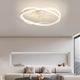 Led Ceiling Light Fan Light Simple Nordic Smart Style Acrylic Metal Bedroom Study Living Room Warm Light 1-Light 60Cm 110-120V 220-240V