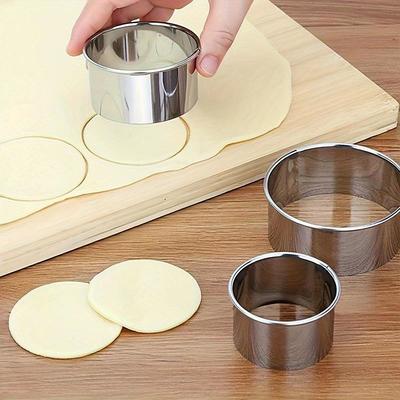 3 Piece Stainless Steel Cutter Set Biscuit Fondant Shapers for Professional Baking, Durable and Easy to Clean