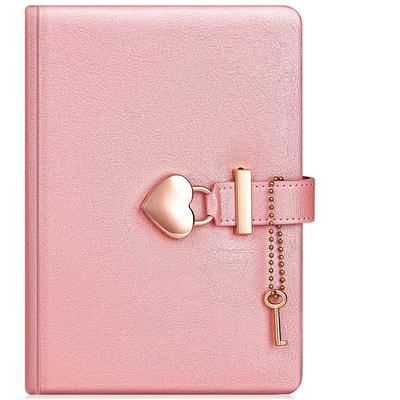 B6 Heart Lock Journal - Cute Heart-Shaped Lock, Perfect Festival Gift for Writing and Journaling