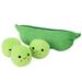 Plush Toy Soft Throw Pillow Stuffed Pea Pod Toys Kids Gift