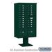 Salsbury Industries S-64368BL-U 3 Wide Unassembled See Through Metal Locker with Four Tier Blue - 6 ft. x 18 in.