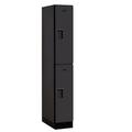 Salsbury 32161MAH Designer Wood Locker Double Tier - 1 Wide - 6 Feet High - 21 Inches Deep - Mahogany