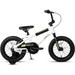 cubsala 14 Inch Little Kids Bike BMX Style Bicycle with Training Wheels Coaster & Rear V Brake for 3 4 5 Years Old Boys Girls White