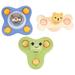 3 Pcs Table Suction Cup Toy Twerking Toys Fidget for Toddlers 1-3 Baby Kids Sucker Plaything Abs